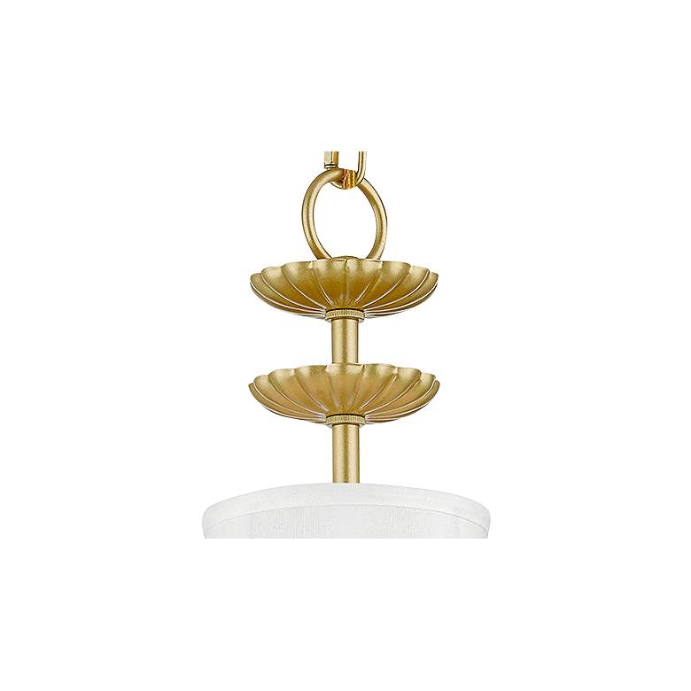 Image 4 Brookdale 5 1/4"W Soft Gold Cylindrical Mini Pendant Light more views