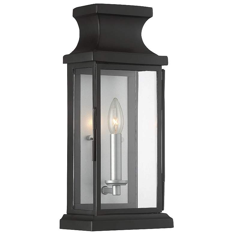 Image 3 Brooke 1-Light Outdoor Wall Lantern in Matte Black more views