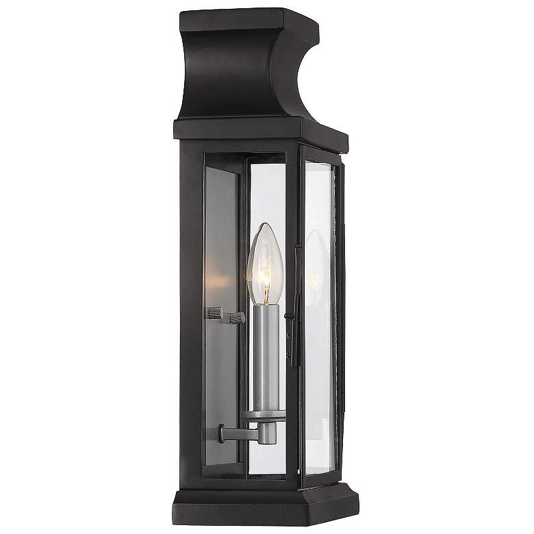 Image 4 Brooke 1-Light Outdoor Wall Lantern in Matte Black more views