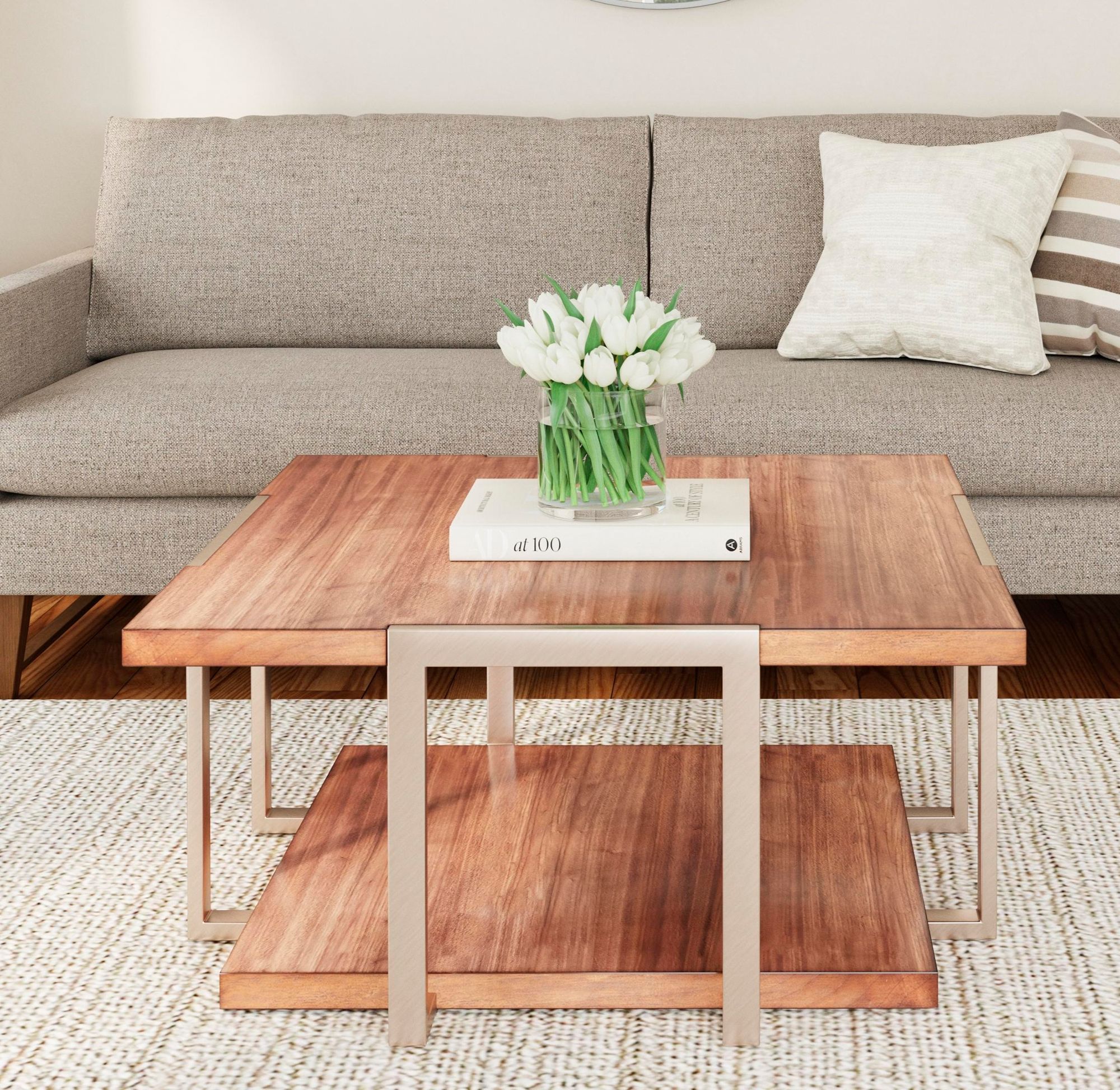 Image 4 Brooke 17" Mid-Century Styled Cocktail Table more views