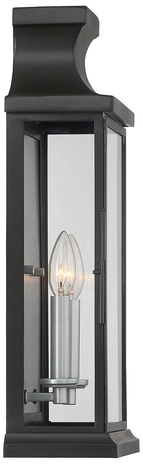 Image 4 Brooke 2-Light Outdoor Wall Lantern in Matte Black more views
