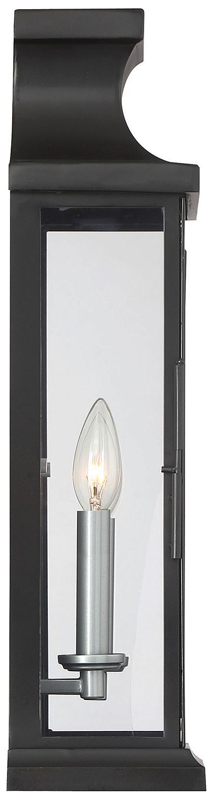 Image 5 Brooke 2-Light Outdoor Wall Lantern in Matte Black more views