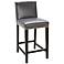 Brooke 25 1/2" Gray Bonded Leather Counter Stool