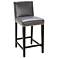 Brooke 30" Gray Bonded Leather Barstool