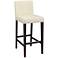 Brooke 30" High Ivory Bonded Leather Bar Height Stool 