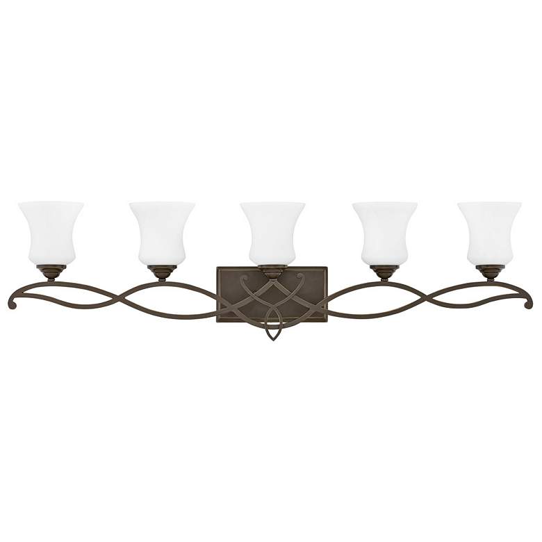 Image 2 Brooke 41 1/2" Wide Olde Bronze 5-Light Vanity Bath Light