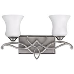 Brooke Collection 16 1/2&quot; Wide 2-Light Bathroom Wall Light