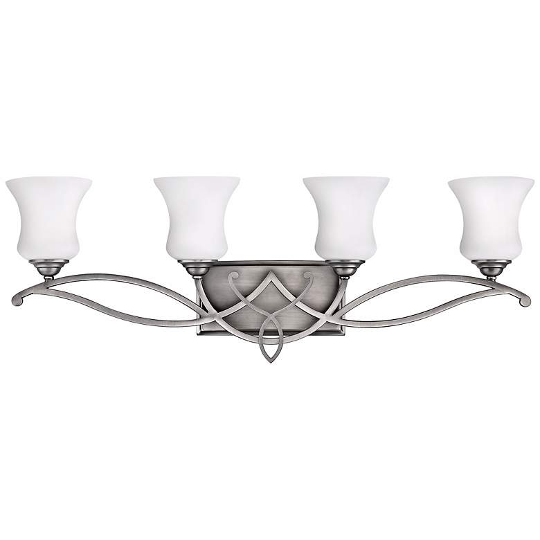 Image 2 Brooke Collection 31 1/4 inch Wide 4-Light Bathroom Wall Light
