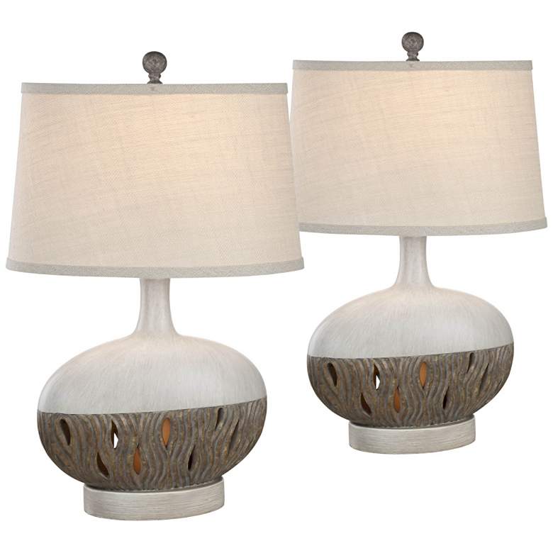 Image 1 Brooke Husk Night Light Table Lamps Set of 2
