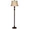 Brooke Twin Pull Chain Bronze Floor Lamp with 17W LED Bulb
