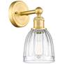 Brookfield 11.5"High Satin Gold Sconce With Clear Shade