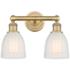 Brookfield 11 1/2" High Brushed Brass 2-Light Wall Sconce