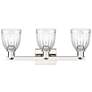 2_Brookfield 11" High 3-Light Polished Nickel Vanity Light w/ Clear Shade more views