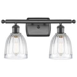 Brookfield 16" Wide 2 Light Bronze Bath Vanity Light w/ Clear Shade