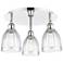 Brookfield 17.5"W 3 Light Polished Chrome Flush Mount w/ Clear Glass S