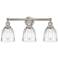 Brookfield 24" 3-Light Brushed Satin Nickel Bath Light w/ Clear Shade