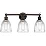 Brookfield 24" 3-Light Oil Rubbed Bronze Bath Light w/ Clear Shade