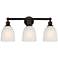 Brookfield 24" 3-Light Oil Rubbed Bronze Bath Light w/ White Shade