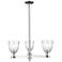 Brookfield 28" Wide 3-Light Polished Chrome Chandelier w/ Clear Shade