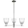 1_Brookfield 28" Wide 3-Light Polished Nickel Chandelier w/ Clear Shade