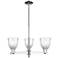 Brookfield 28" Wide 3-Light Polished Nickel Chandelier w/ Clear Shade