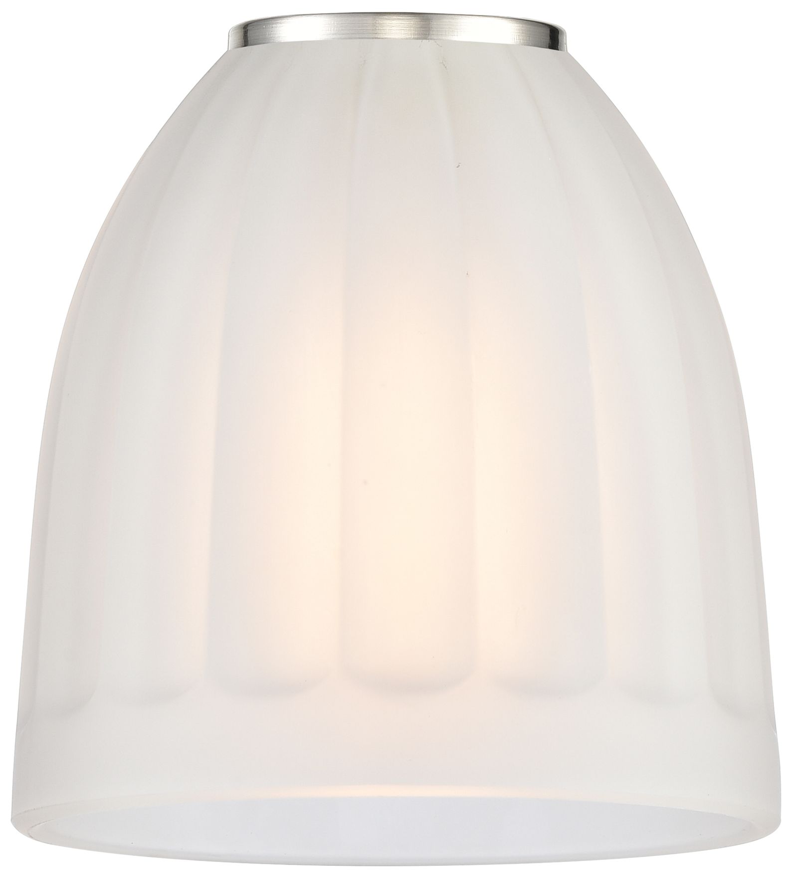 Image 3 Brookfield 33" 4-Light Brushed Satin Nickel Bath Light w/ White Shade more views