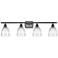 Brookfield 36" Wide 4 Light Bronze Bath Vanity Light w/ Clear Shade