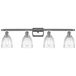 Brookfield 36"W 4 Light Polished Chrome Bath Vanity Light w/ Clear Sha