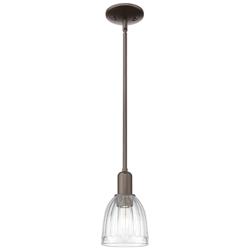 Brookfield 5.75" Wide Oil Rubbed Bronze Mini Pendant w/ Clear Shade