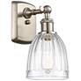 Brookfield 6" Brushed Satin Nickel Sconce w/ Clear Shade