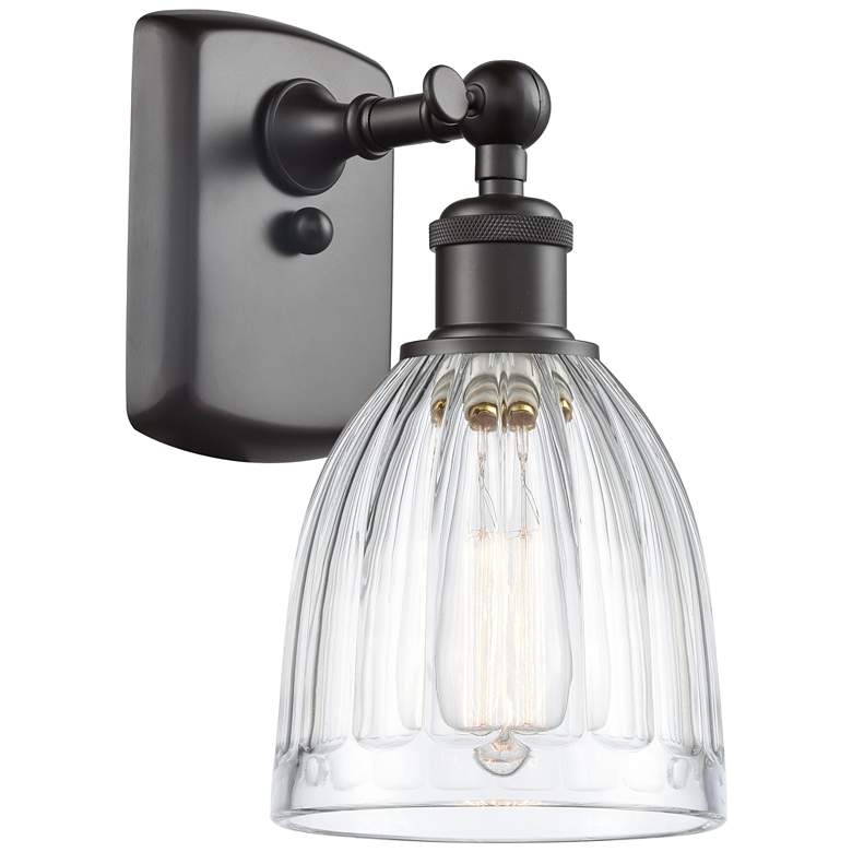 Image 1 Brookfield 6" Oil Rubbed Bronze Sconce w/ Clear Shade