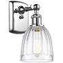 Brookfield 6" Polished Chrome Sconce w/ Clear Shade
