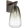 1_Brookhaven Almond 11"H Oil Rubbed Bronze Wall Sconce With Slate Shade