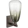 2_Brookhaven Almond 11"H Oil Rubbed Bronze Wall Sconce With Slate Shade more views