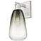 Brookhaven Almond 11"H Satin Nickel Wall Sconce w/ Slate Shade