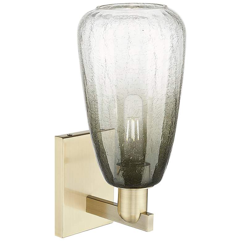 Image 2 Brookhaven Almond 11" High Antique Brass Wall Sconce With Slate Shade more views