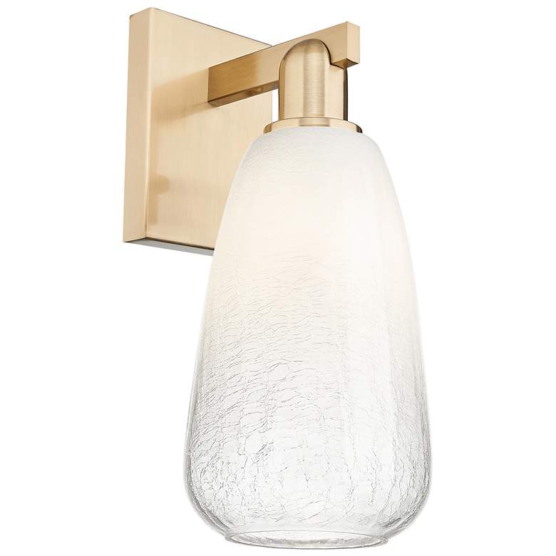 Image 1 Brookhaven Almond 11" High Champagne Bronze Wall Sconce With Opal Shade