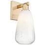 1_Brookhaven Almond 11" High Champagne Bronze Wall Sconce With Opal Shade