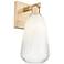 Brookhaven Almond 11" High Champagne Bronze Wall Sconce With Opal Shade