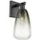 Brookhaven Almond 11" High Matte Black Wall Sconce With Slate Shade