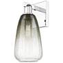 1_Brookhaven Almond 11" High Polished Chrome Wall Sconce With Slate Shade