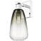 Brookhaven Almond 11" High Polished Chrome Wall Sconce With Slate Shade