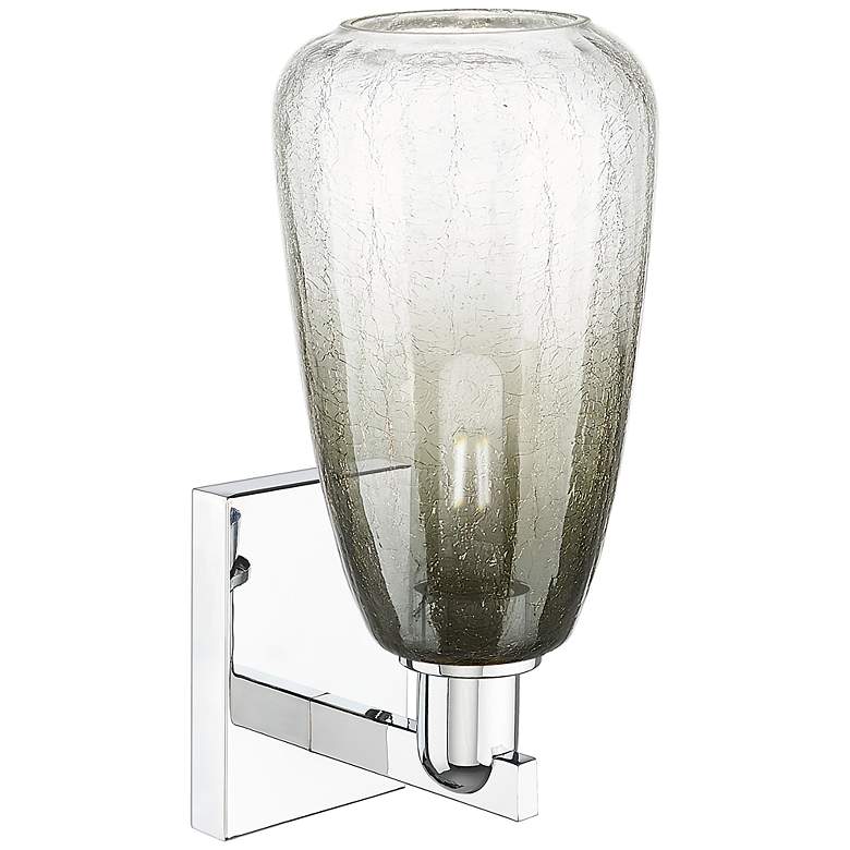 Image 2 Brookhaven Almond 11" High Polished Chrome Wall Sconce With Slate Shade more views