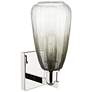 2_Brookhaven Almond 11" High Polished Nickel Wall Sconce With Slate Shade more views