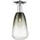 Brookhaven Almond 6"W Polished Chrome Semi-Flush Mount With Slate Shade