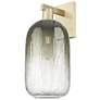 1_Brookhaven Cloche 16.75"H Antique Brass Wall Sconce With Slate Shade