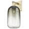 Brookhaven Cloche 16.75"H Antique Brass Wall Sconce With Slate Shade