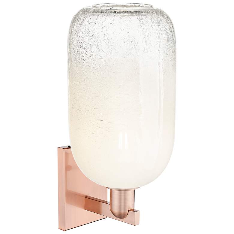 Image 2 Brookhaven Cloche 16.75"H Antique Copper Wall Sconce With Opal Shade more views