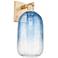 Brookhaven Cloche 16.75"H Champagne Bronze Wall Sconce With Clear Shade