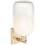 2_Brookhaven Cloche 16.75"H Champagne Bronze Wall Sconce With Opal Shade more views